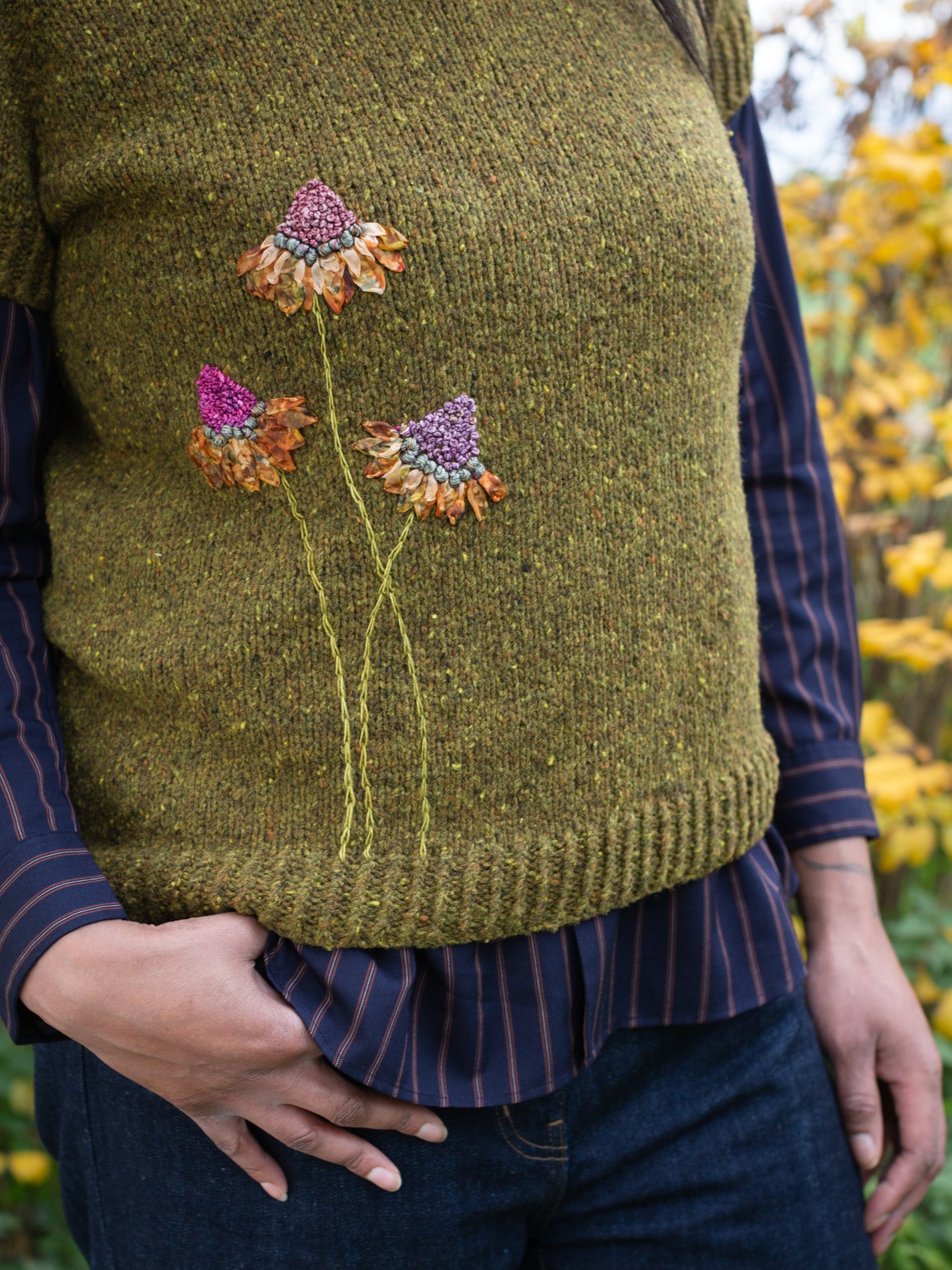 Laine  Embroidery on Knits by Judit Gummlich