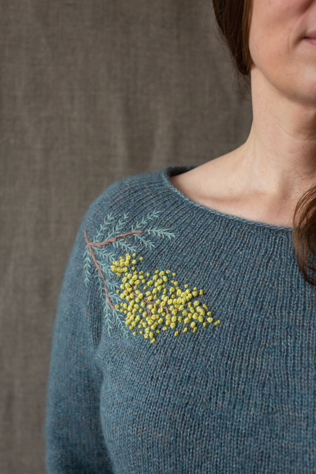 Laine  Embroidery on Knits by Judit Gummlich