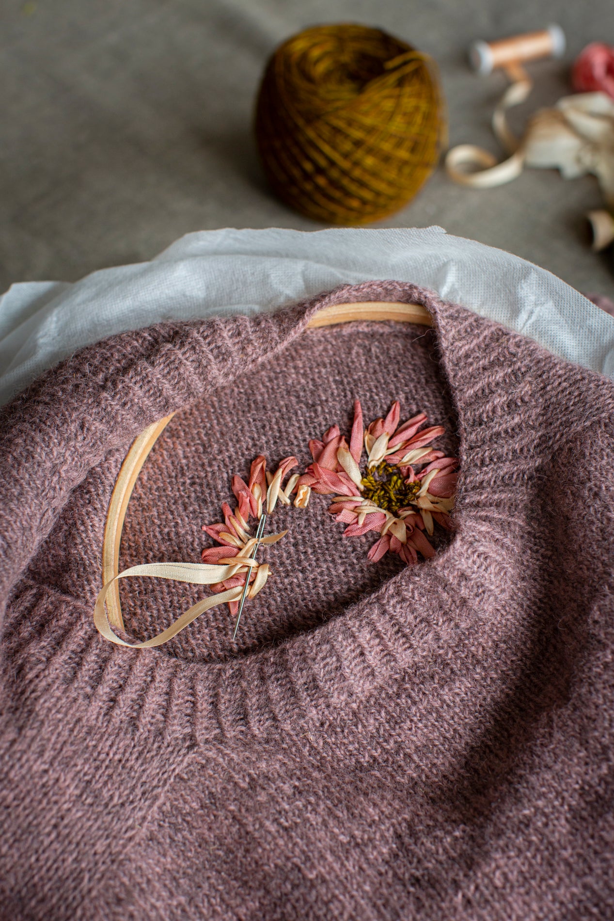 Laine  Embroidery on Knits by Judit Gummlich
