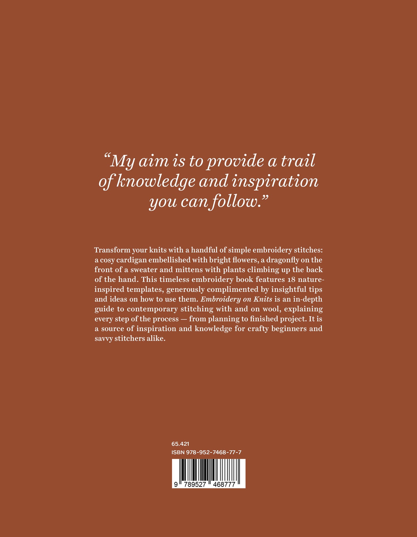 Laine  Embroidery on Knits by Judit Gummlich