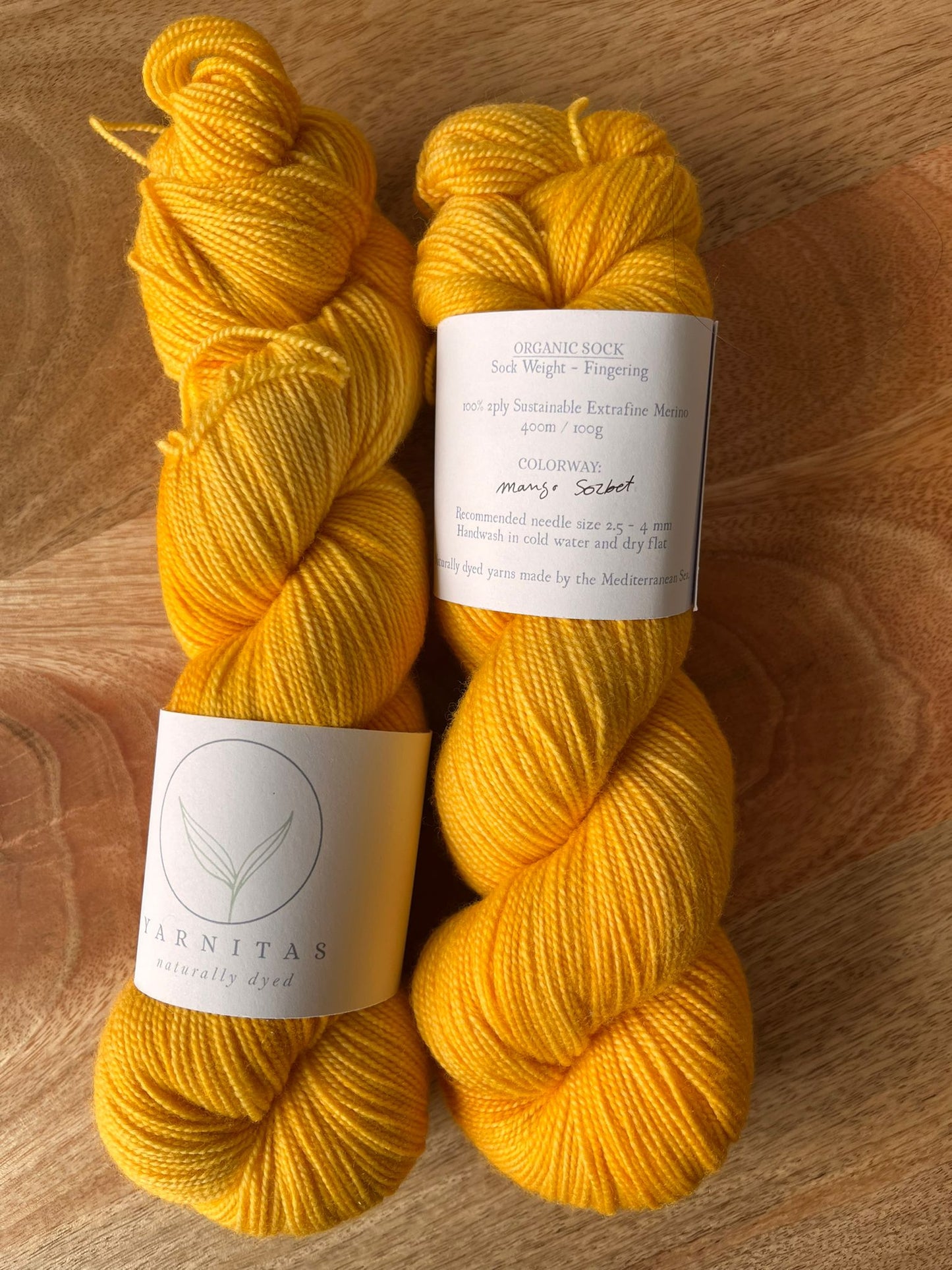 Yarnitas Organic Sock ~ handgeverfde sokkenwol