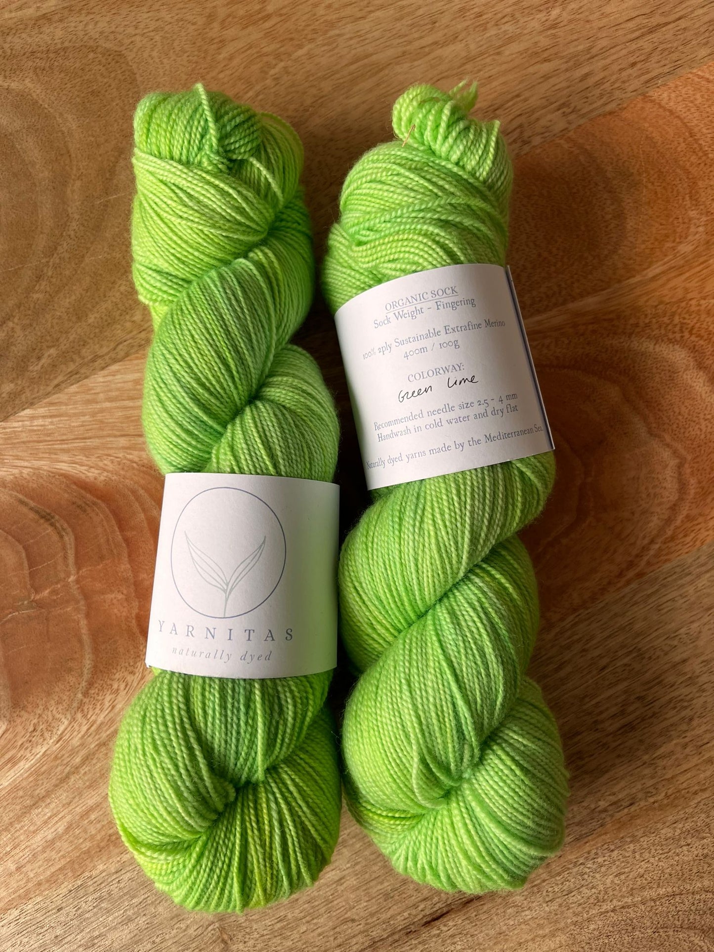 Yarnitas Organic Sock ~ handgeverfde sokkenwol