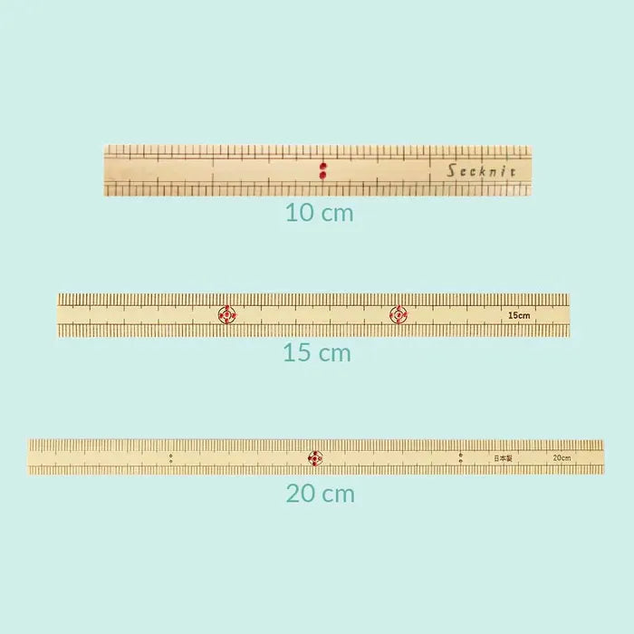 Seeknit bamboo ruler