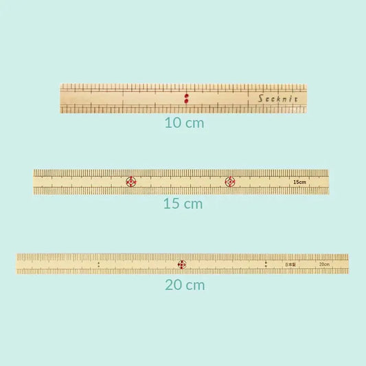 Seeknit bamboo ruler