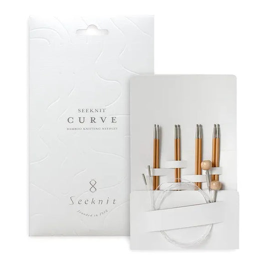 Seeknit Curve Koshitsu Bamboe interchangeable knitting needles set - S - 12,5 cm