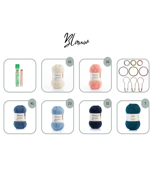 Beginners breipakket basis Blauw