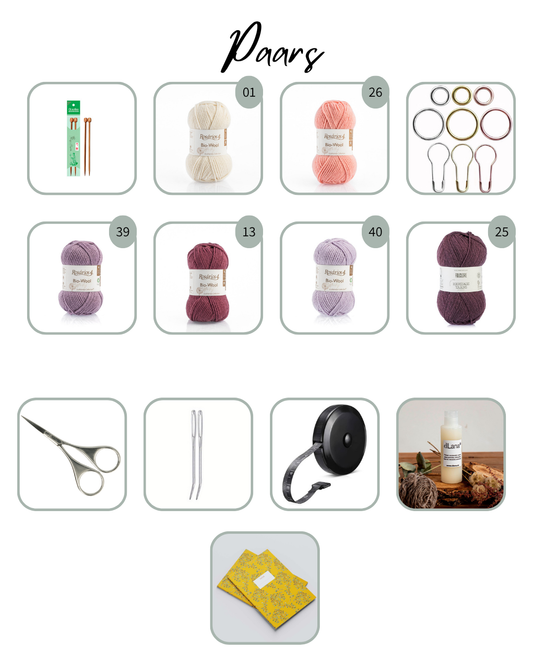 Beginners breipakket compleet Paars