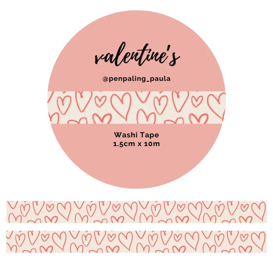 Penpaling Paula Valentijn Washi Tape