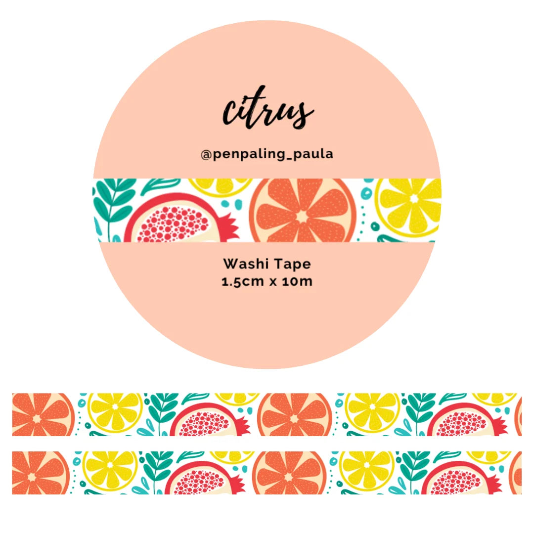 Penpaling Paula Citrus Washi Tape