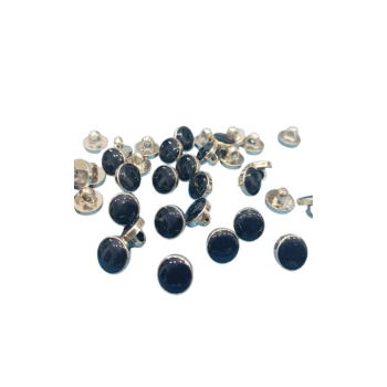 Buttons - round - metal - per 5
