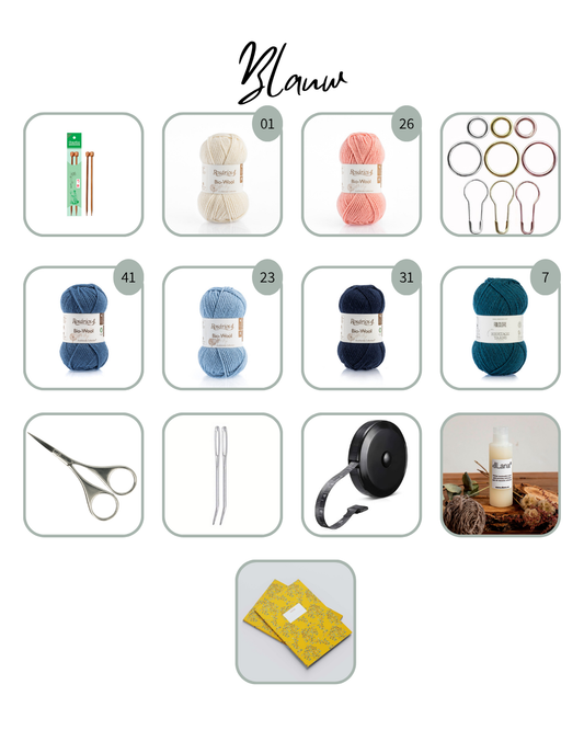 Beginners breipakket compleet Blauw