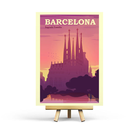 Penpaling Paula Barcelona Retro Kaart