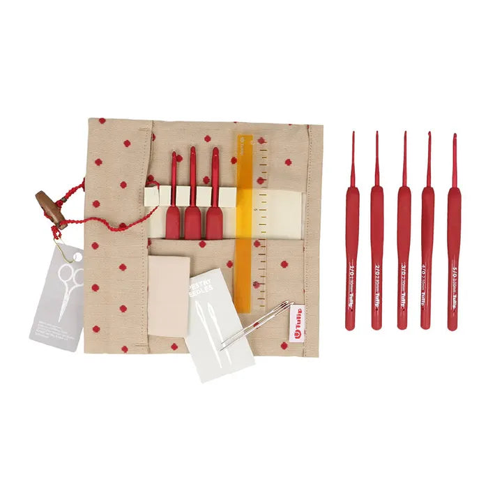 Tulip Etimo Red crochet hook set