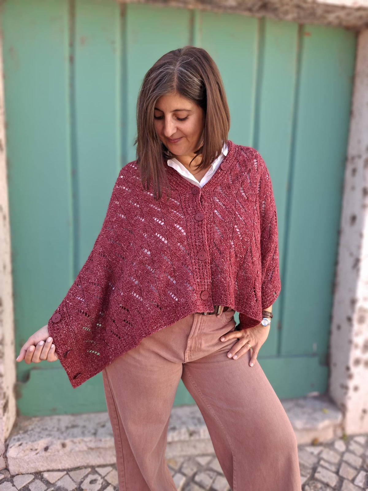 Multi functionele poncho Grenate