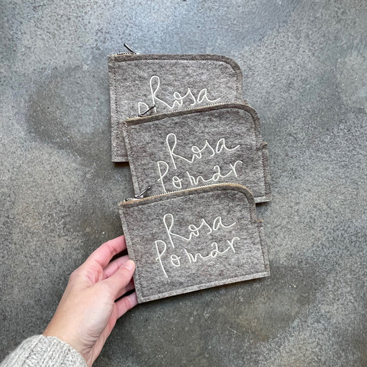 Rosa Pomar vilten etui plat