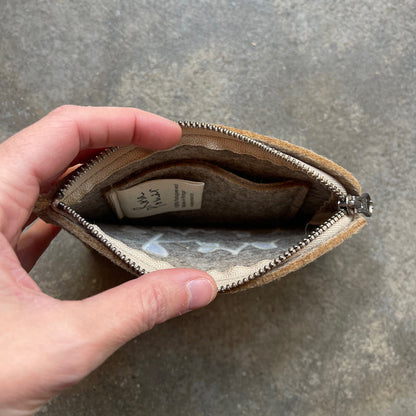 Rosa Pomar wool felt purse flat