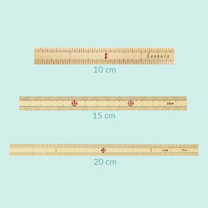 Seeknit bamboo ruler
