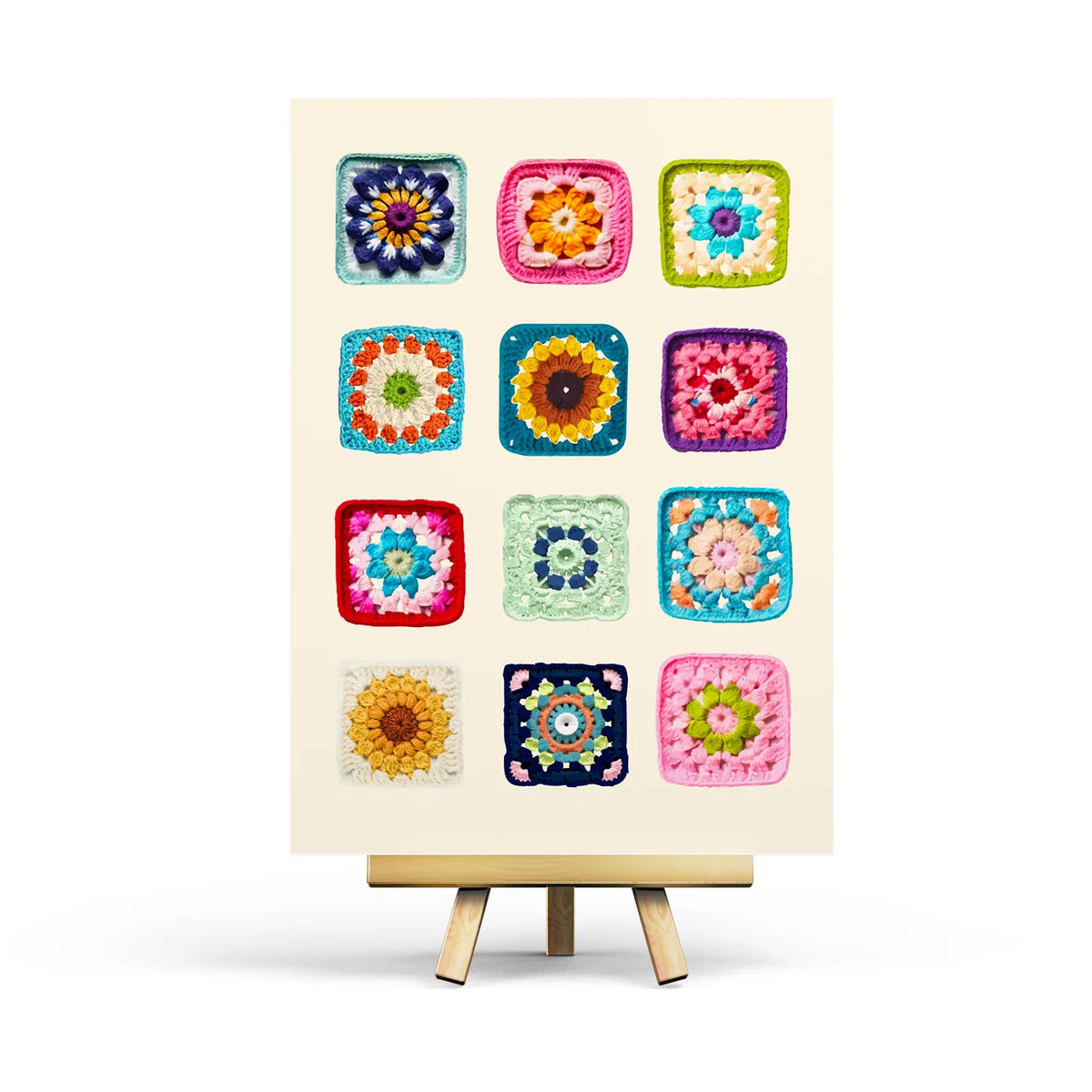 Penpaling Paula Granny Squares Postcard