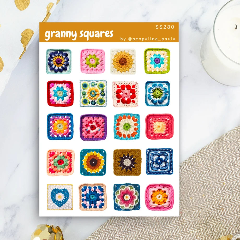 Penpaling Paula Granny Squares Stickers